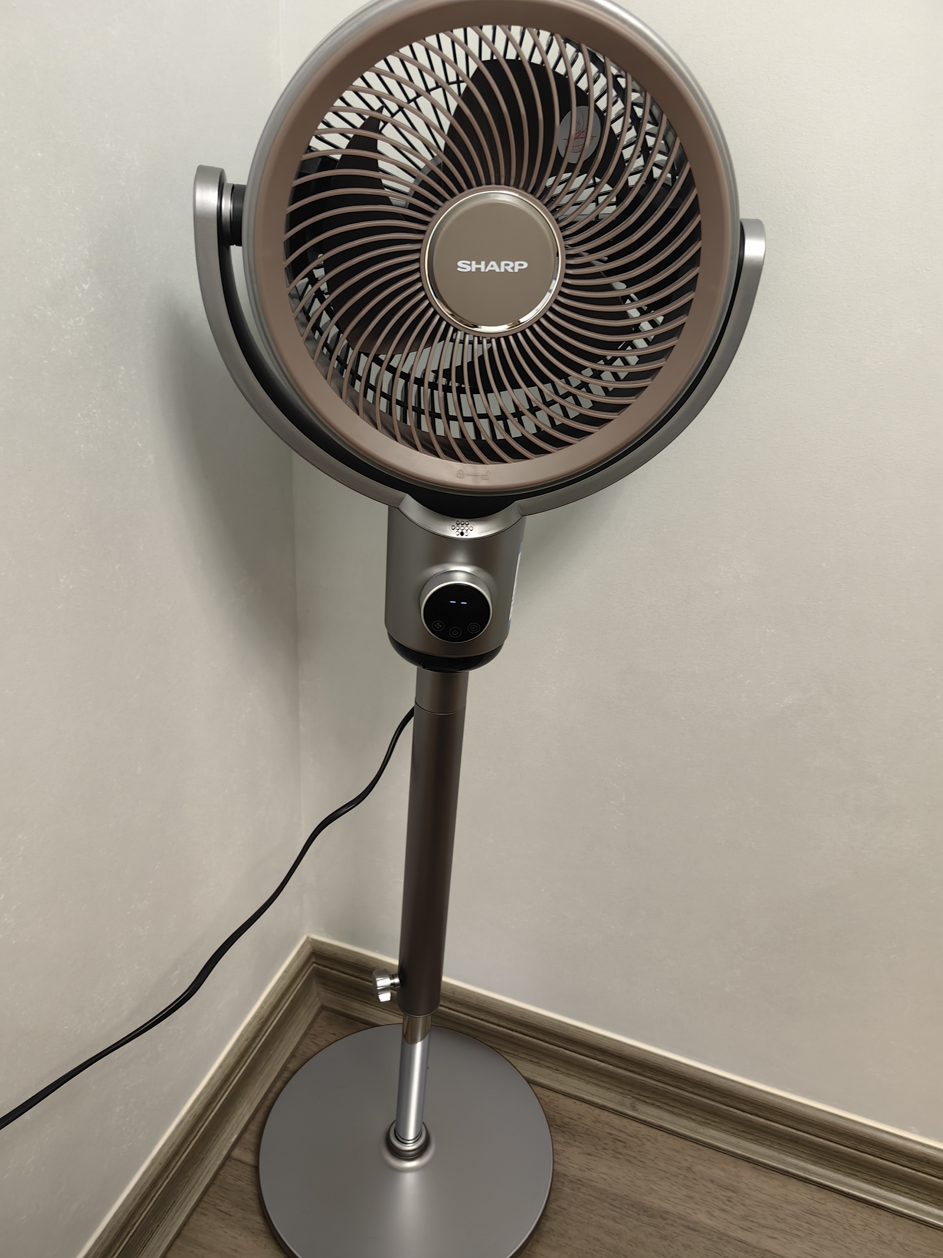 夏普风精灵空气循环扇电风扇落地扇家用卧室大风力静轻音一级能效净化甲醛语音电扇PJ-CD537A-H 实拍图