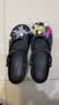 卡骆驰（CROCS）白鹿同款经典芭蕾鞋舒适轻便休闲鞋女鞋|211994 黑色-001 38 (240mm) 实拍图
