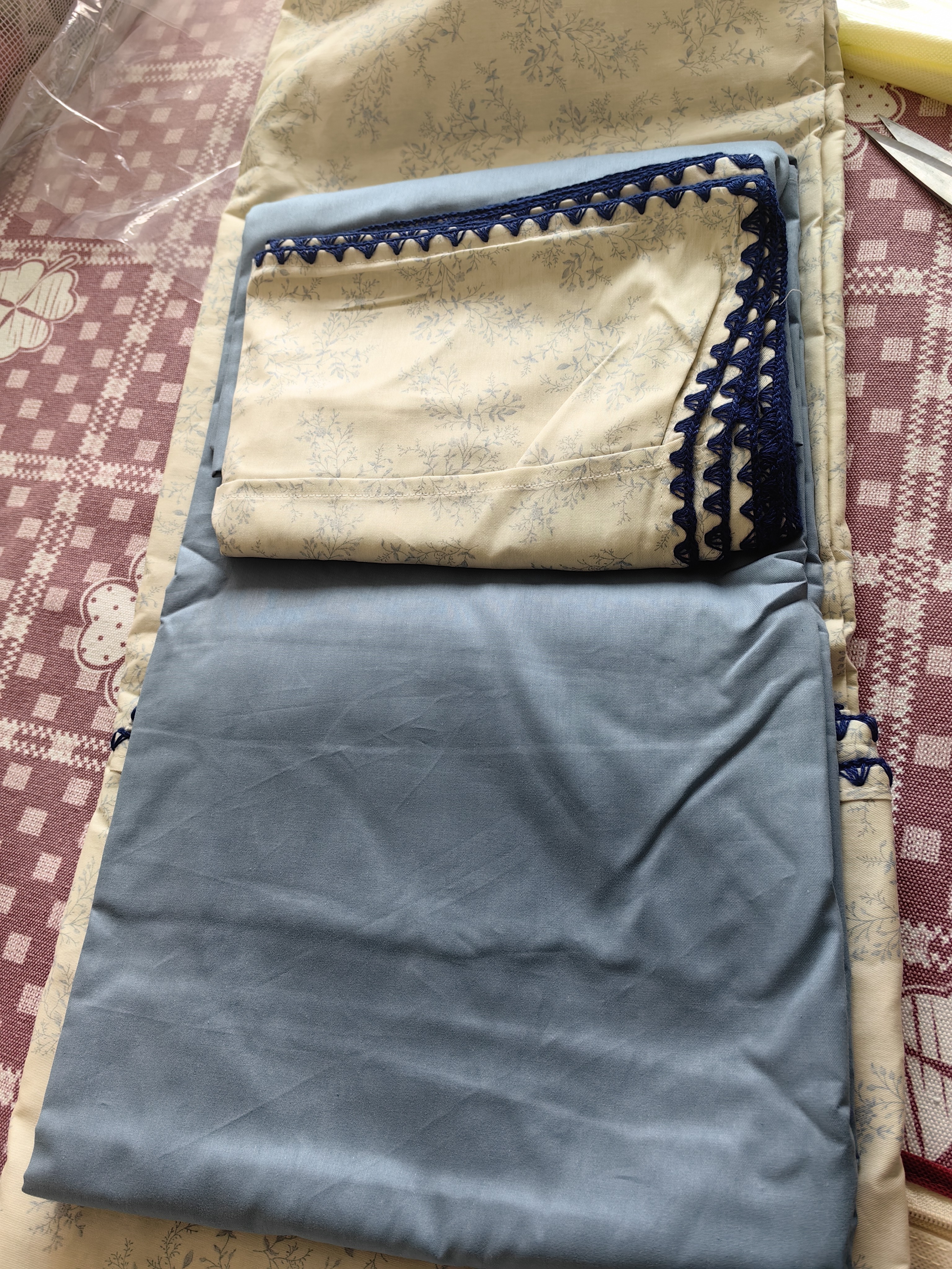 无印良品100%纯棉床上四件套贝壳边全棉1.5/1.8米床单 被套200*230cm 实拍图