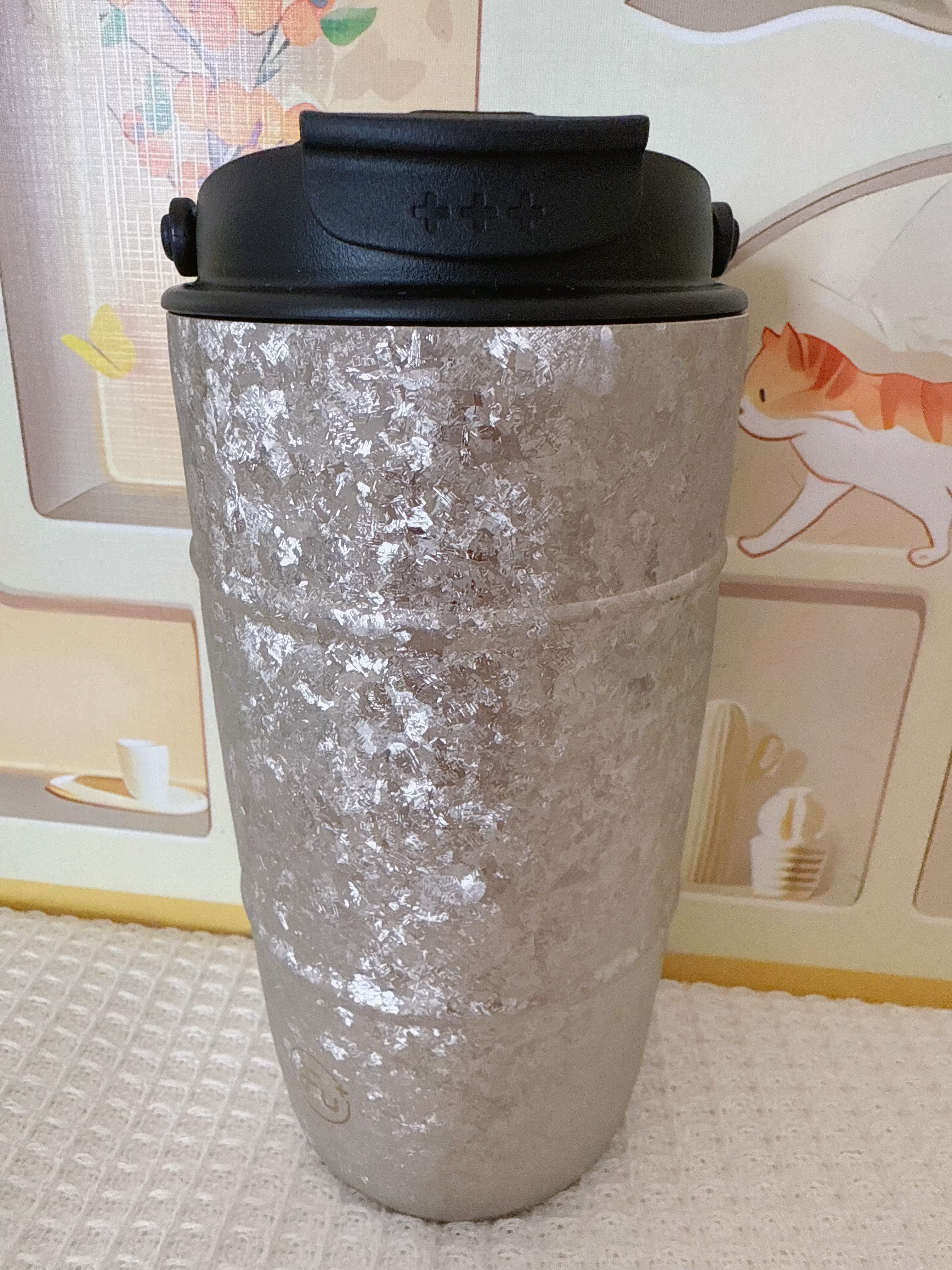 富光·嘉（FU）纯钛保温杯女高颜值双饮咖啡杯高档轻奢水杯送人礼物礼盒装 实拍图