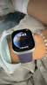 Apple/苹果 Watch S11 智能手表GPS款46毫米银色铝金属表壳雾紫色运动型表带S/M MEVW4CH/B 实拍图