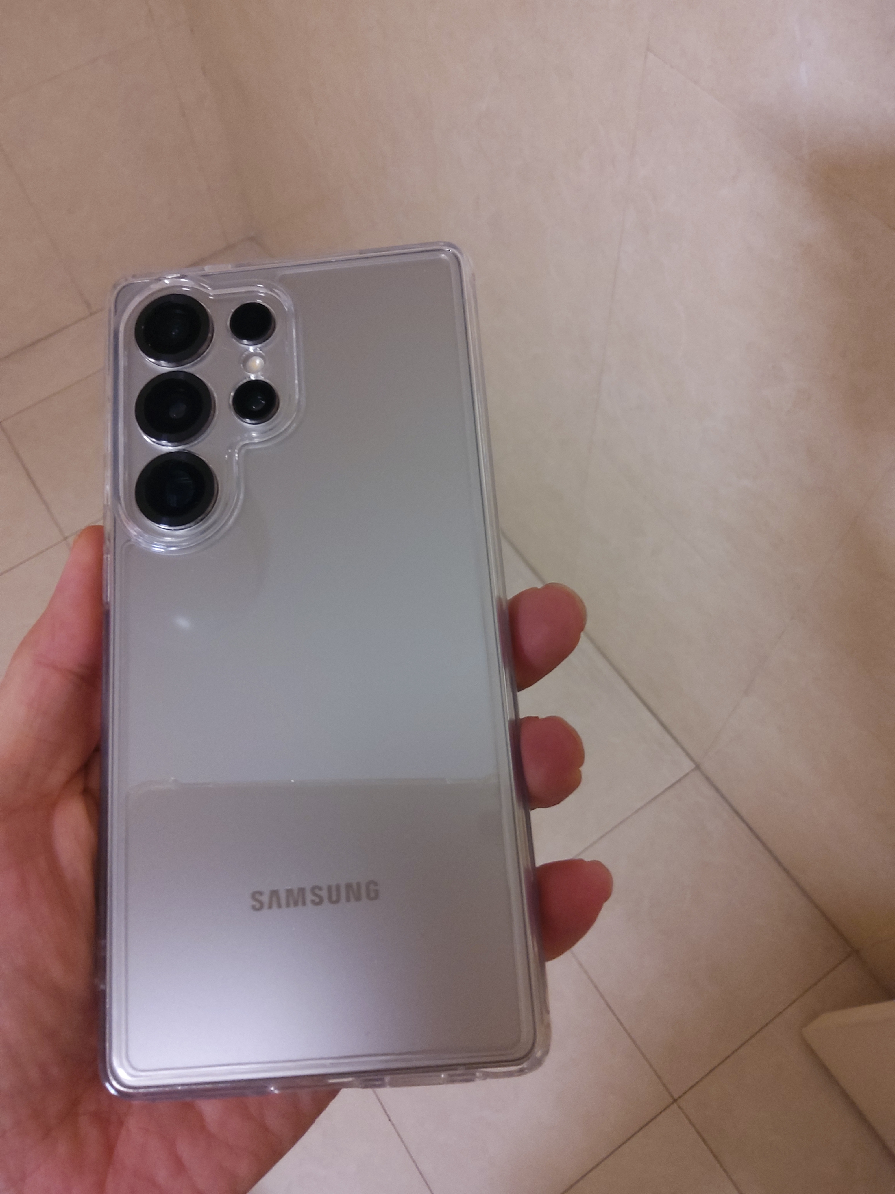 品胜适用三星S25Ultra手机壳Galaxy S25Ultra保护套全透明超薄抗指纹防摔保护男女简约软壳硬背板 实拍图