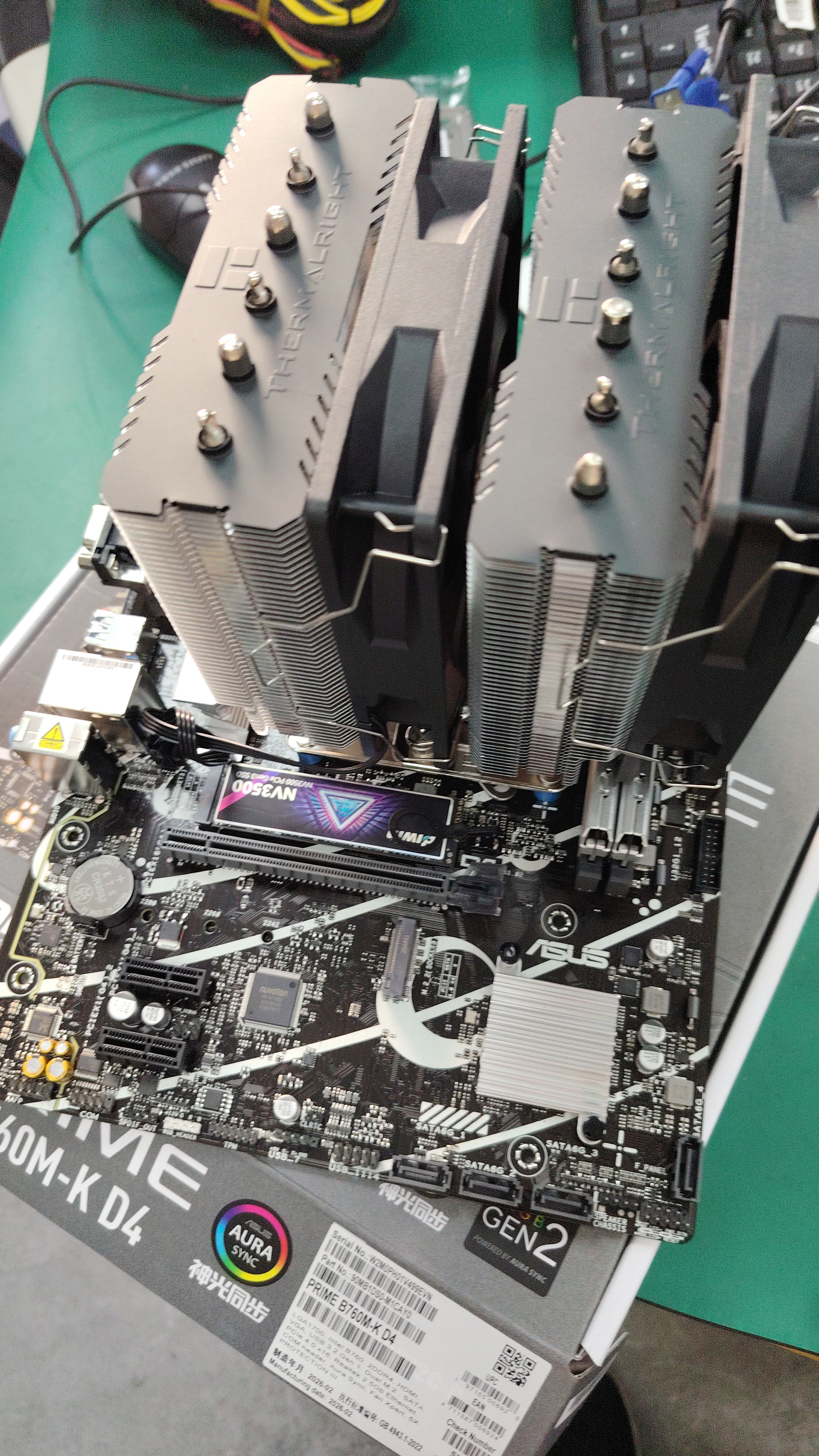 华硕PRIME B760M-K D4 主板 支持 CPU 14600KF/12490F/12600KF（Intel B760/LGA 1700） 实拍图