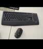罗技（Logitech）MK345无线办公键鼠套装 宽大掌托 舒适键入体验 全尺寸 带无线2.4G接收器 黑色 实拍图