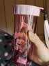 特百惠（Tupperware）莹彩430ml塑料杯男女士学生运动水杯子大容量泡茶杯 糖果粉 实拍图