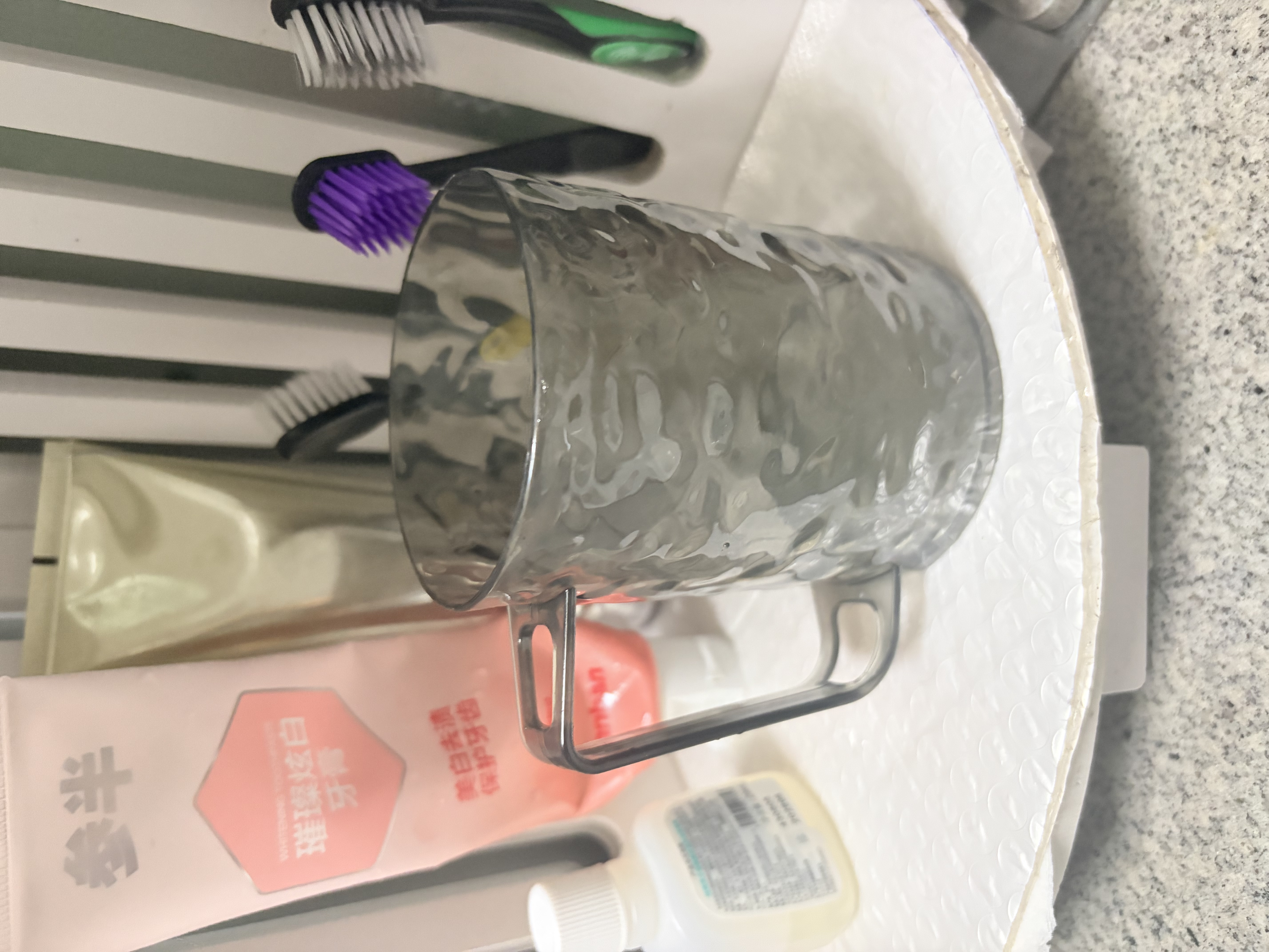 参半牙刷杯牙缸牙杯洗漱杯子家用软毛牙刷漱口杯*2+云柔净护牙刷4支 实拍图