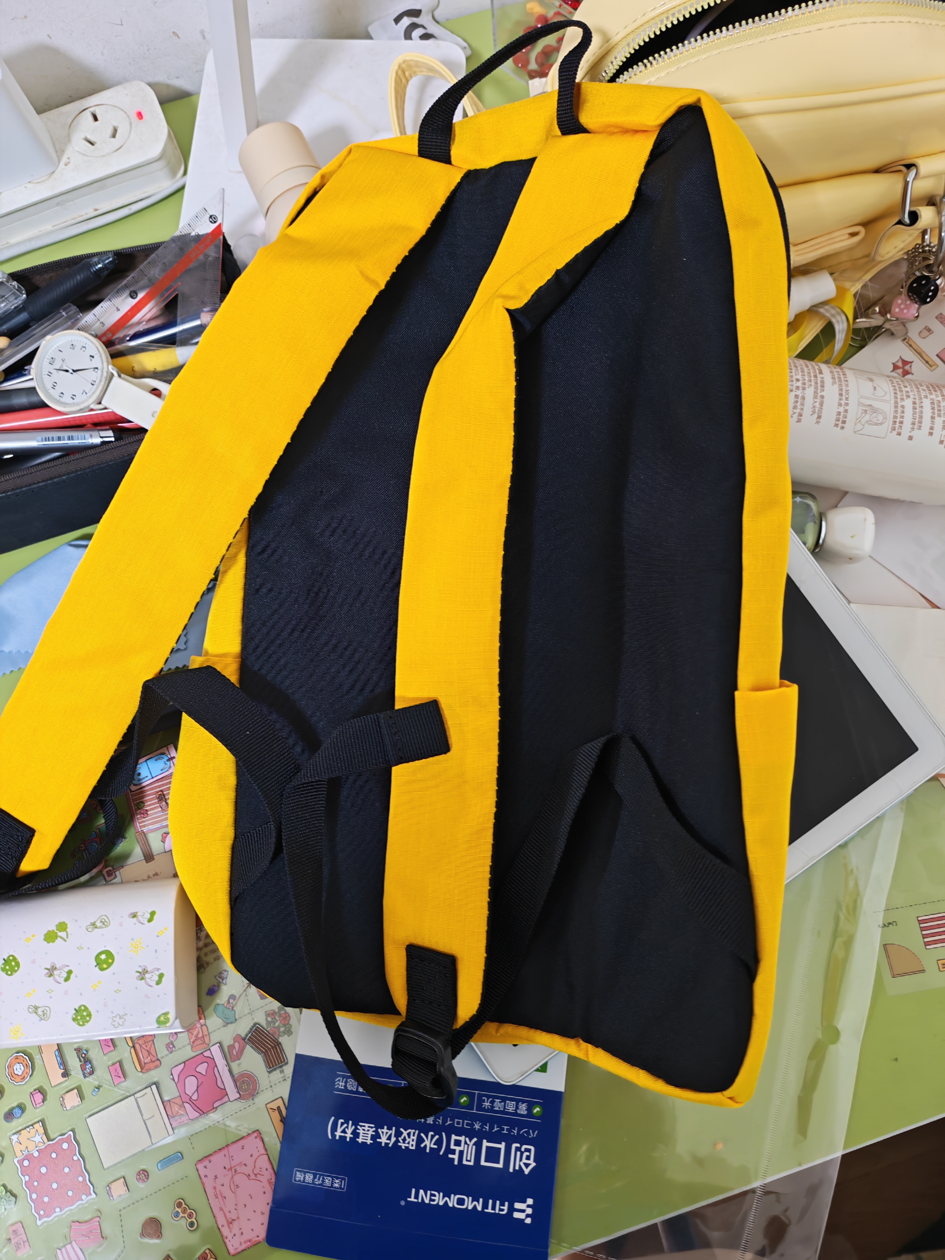 小米（MI）小背包10L 书包多场景适用舒适不勒肩 防泼水双肩包小包轻便 黄色 实拍图