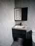欧帝奴（OUDINU） 轻奢岩板陶瓷无缝一体台盆柜实木智能浴室柜洗手洗脸盆柜组合 70岩板陶瓷无缝一体盆 实拍图