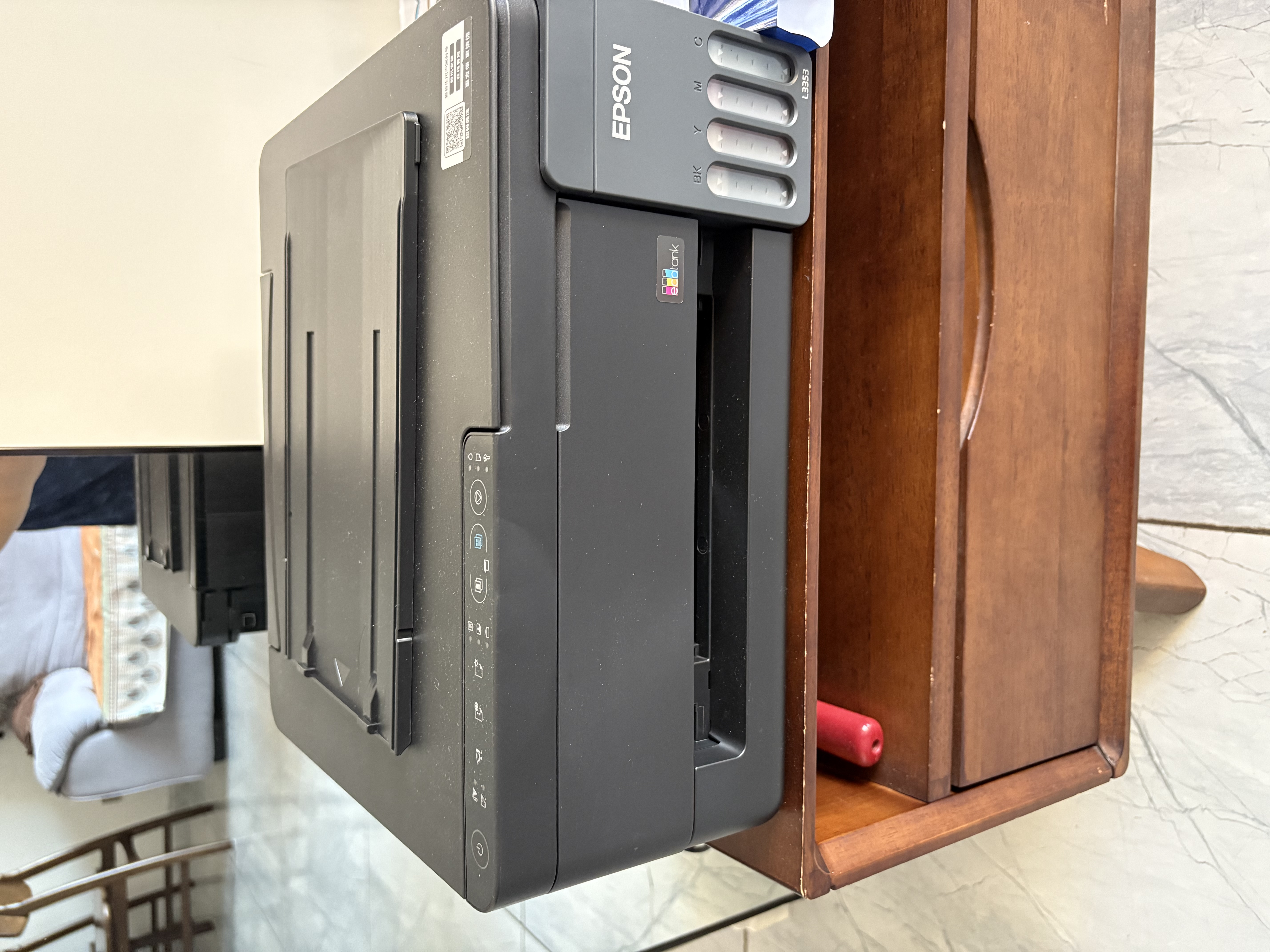 爱普生（EPSON）【6代新品】L3353墨仓式彩色家用AI学习打印机 L3251/L3255升级版(打印复印扫描 微信/无线 黑色） 实拍图