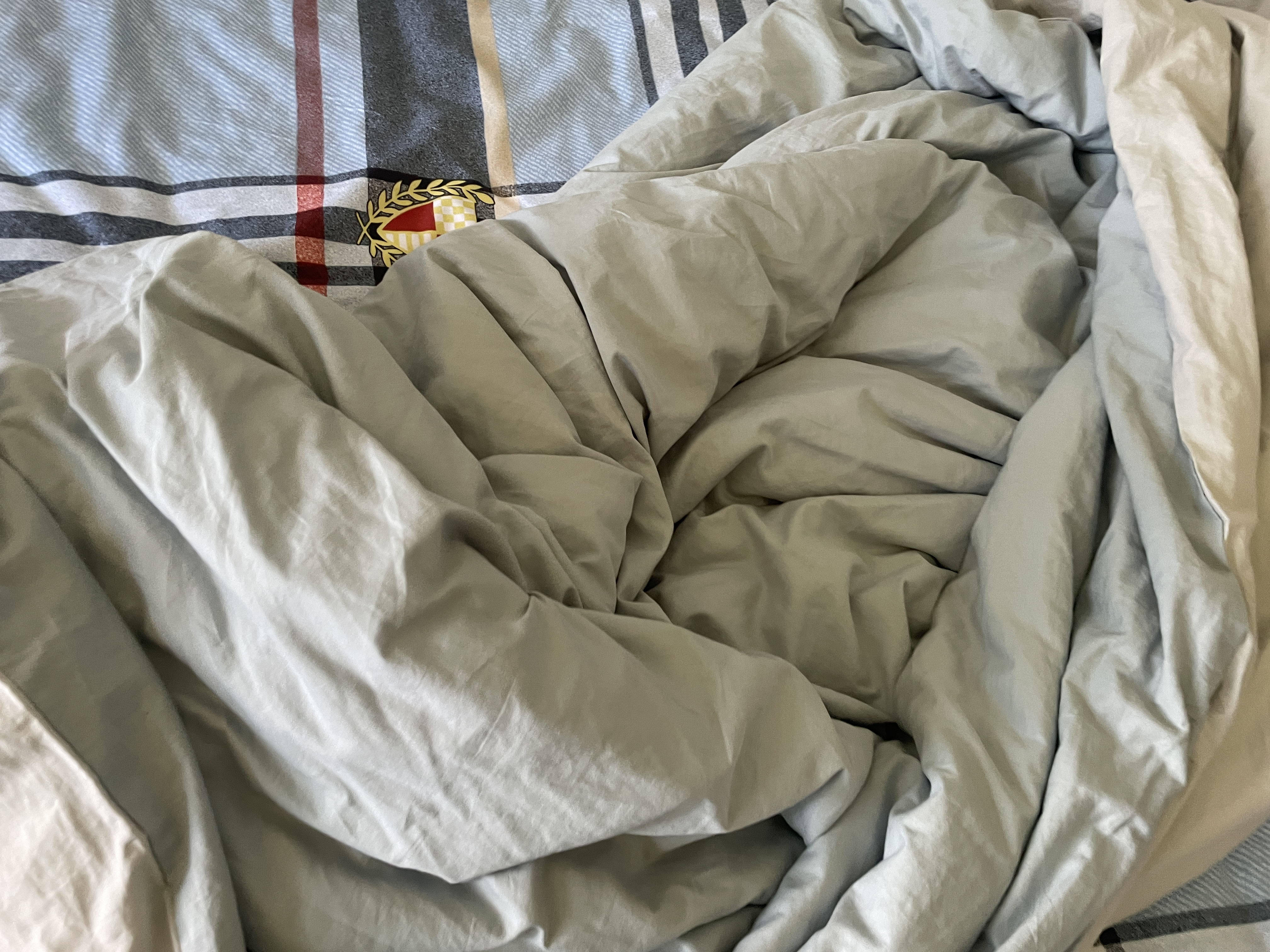 京东京造100%纯棉四件套全棉床单被套抑菌套件床上用品200*230cm1.5/1.8米床 晴空蓝 实拍图