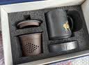 金镶玉紫砂杯匠人手工泡茶杯功夫茶具办公杯随手送礼品高档松禄杯 实拍图