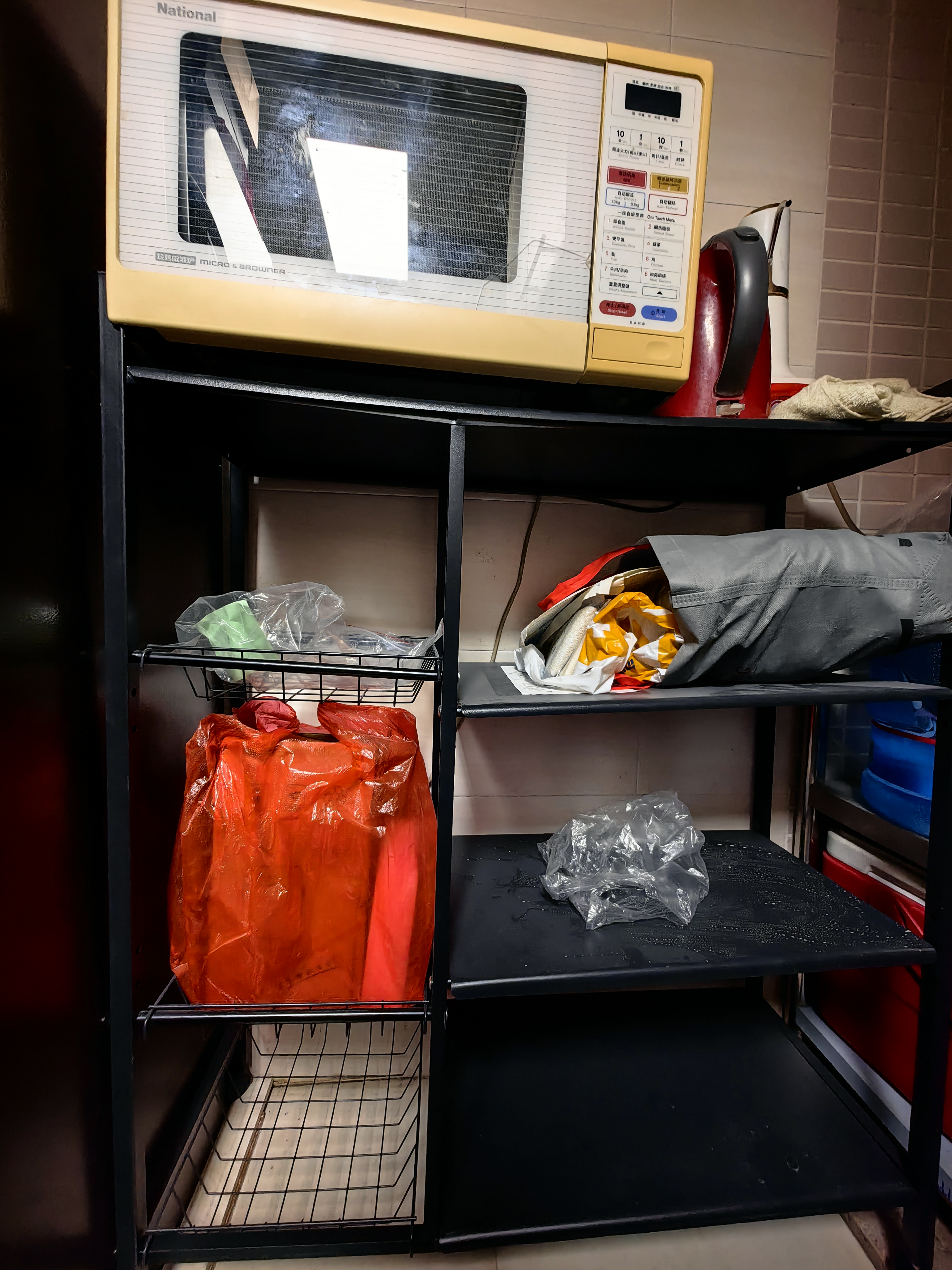 全品屋厨房置物架落地多功能用具层架收纳家用水果蔬菜篮子储物货架349 实拍图