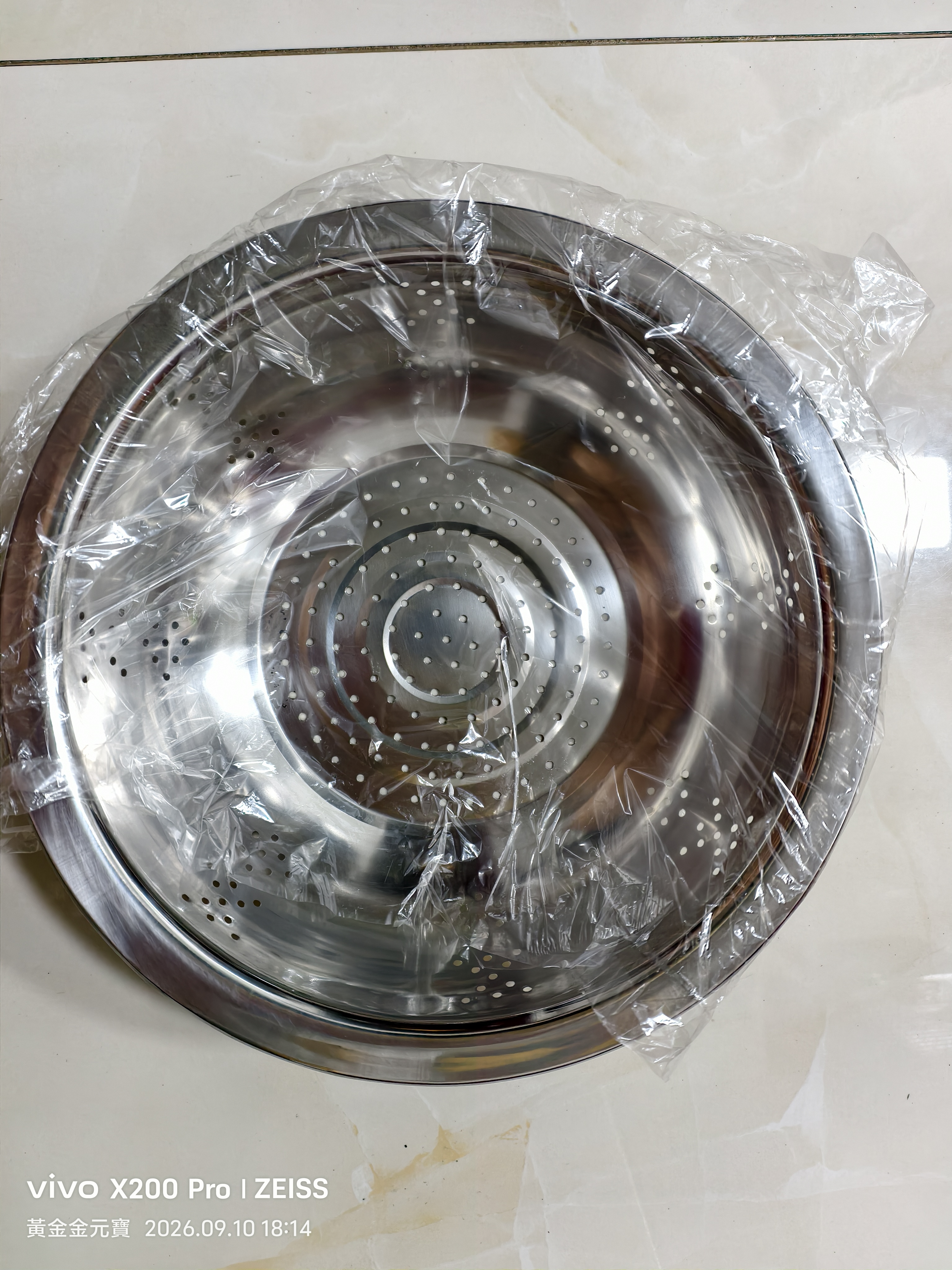 不锈钢沥水篮多功能淘菜盆盆子洗米筛淘米沥水篮家用厨房洗菜盆 【密孔沥水篮】26cm 实拍图