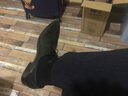 村哥牛皮男士皮鞋真皮商务布洛克正装皮鞋尖头英伦雕花男鞋 黑色 43 实拍图