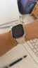 苹果applewatch手表原装硅胶运动表带iwtch S6S7S8S9S10S11适用表带 星光色S/M原封【拆封不退】 38/40/41mm与 42mm通用 实拍图