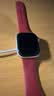 Apple/苹果 Watch S11 智能手表GPS款46毫米银色铝金属表壳雾紫色运动型表带S/M MEVW4CH/B 实拍图