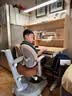 龙承匠人儿童学习桌椅套装J120实木可升降写字书桌中小学生6-18岁课桌椅子 【升级稀土抑轴灯】1.2米实木桌+吊柜+追背椅咖 赠学习大礼包 实拍图