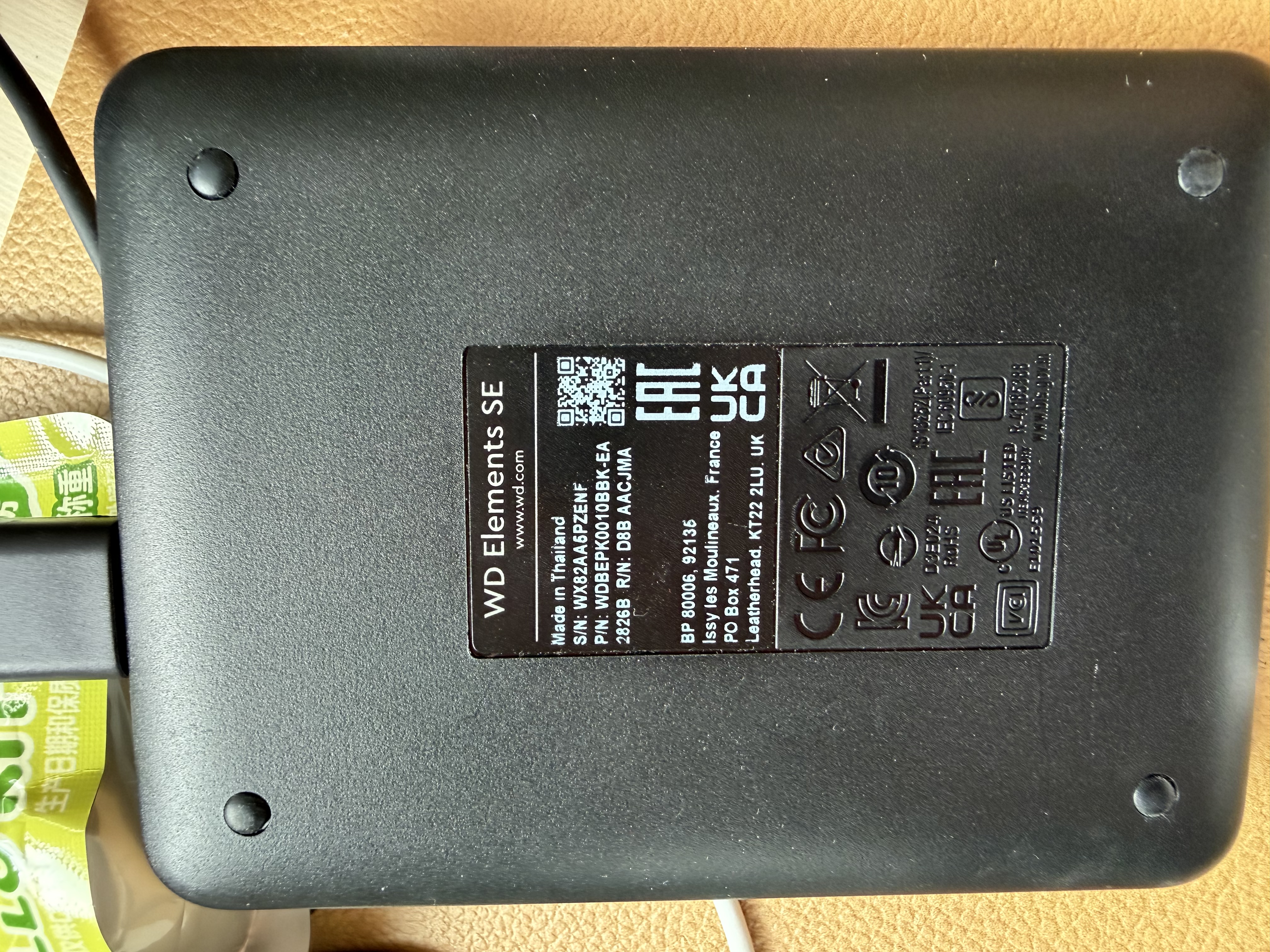 西部数据（WD）移动硬盘2TB USB3.0 SE系列 2.5英寸 机械硬盘 笔记本电脑外接 外置存储办公 大容量家庭存储 实拍图