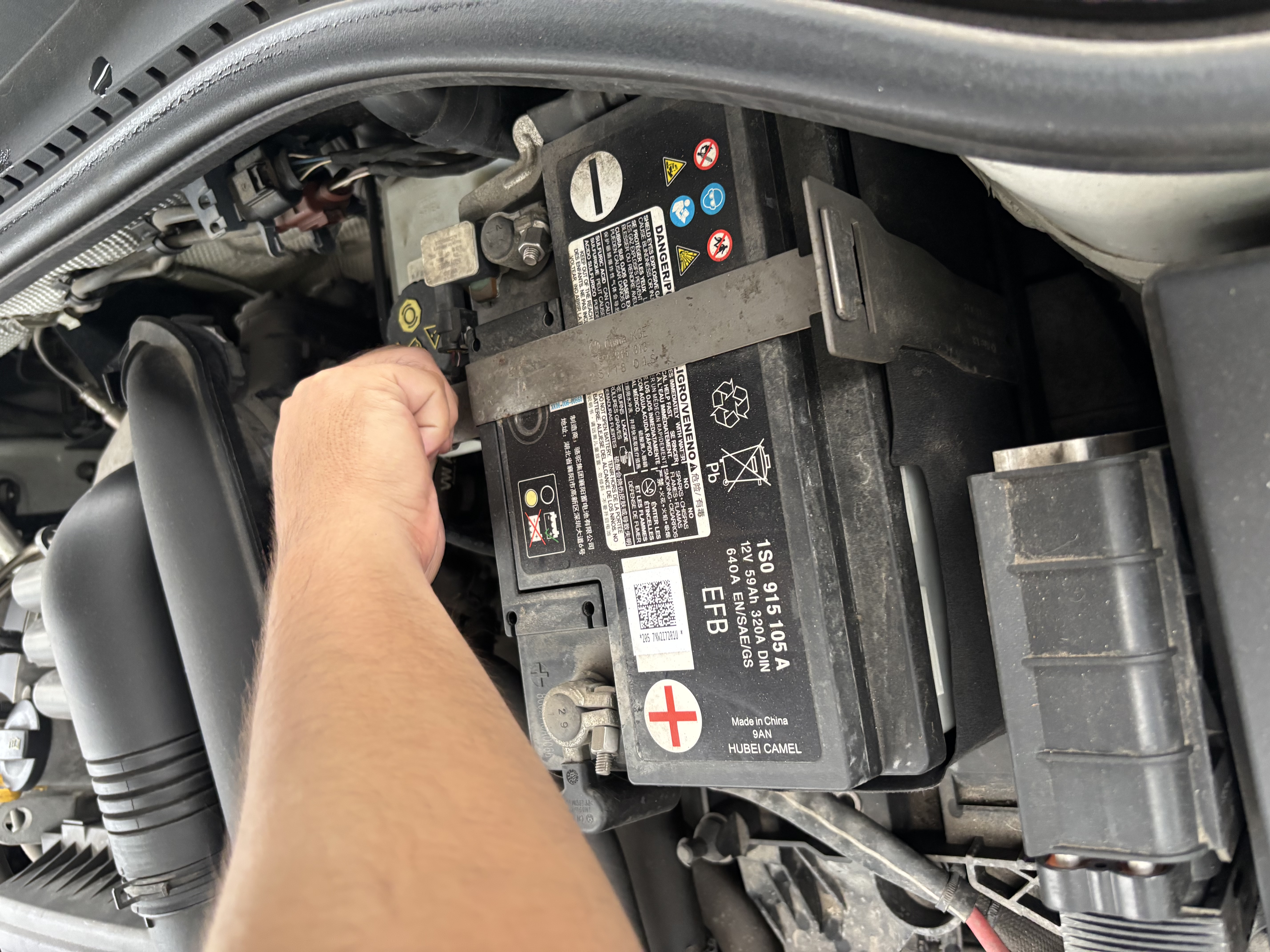 骆驼汽车电瓶启停蓄电池橙标EFB-60 XRV思域雅阁哈弗宝来途观 自营 实拍图