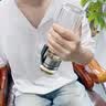 JCZS玻璃茶水分离水杯男士双层耐热摔不烂泡茶保温杯便携商务水杯 静心【双层加厚 真茶水分离】 500ml 实拍图