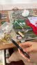斑马牌（ZEBRA）中性笔 0.5mm子弹头按制啫喱笔 真好系列 学生考试笔 C-JJ3 蓝绿杆黒芯 5支装 实拍图