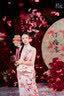 花芳宛新中式改良旗袍敬酒服新娘结婚高级感订婚粉色连衣裙女小个子回门 粉色2件套装 S 晒单实拍图