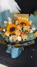 艾斯维娜教师节鲜花速递向日葵混搭花束生日礼物全国同城配送 向日葵香槟韩式花束 实拍图