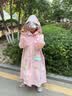 牧萌儿童雨衣带书包位男女童女孩加长全身学生雨披 独角兽 3XL 实拍图