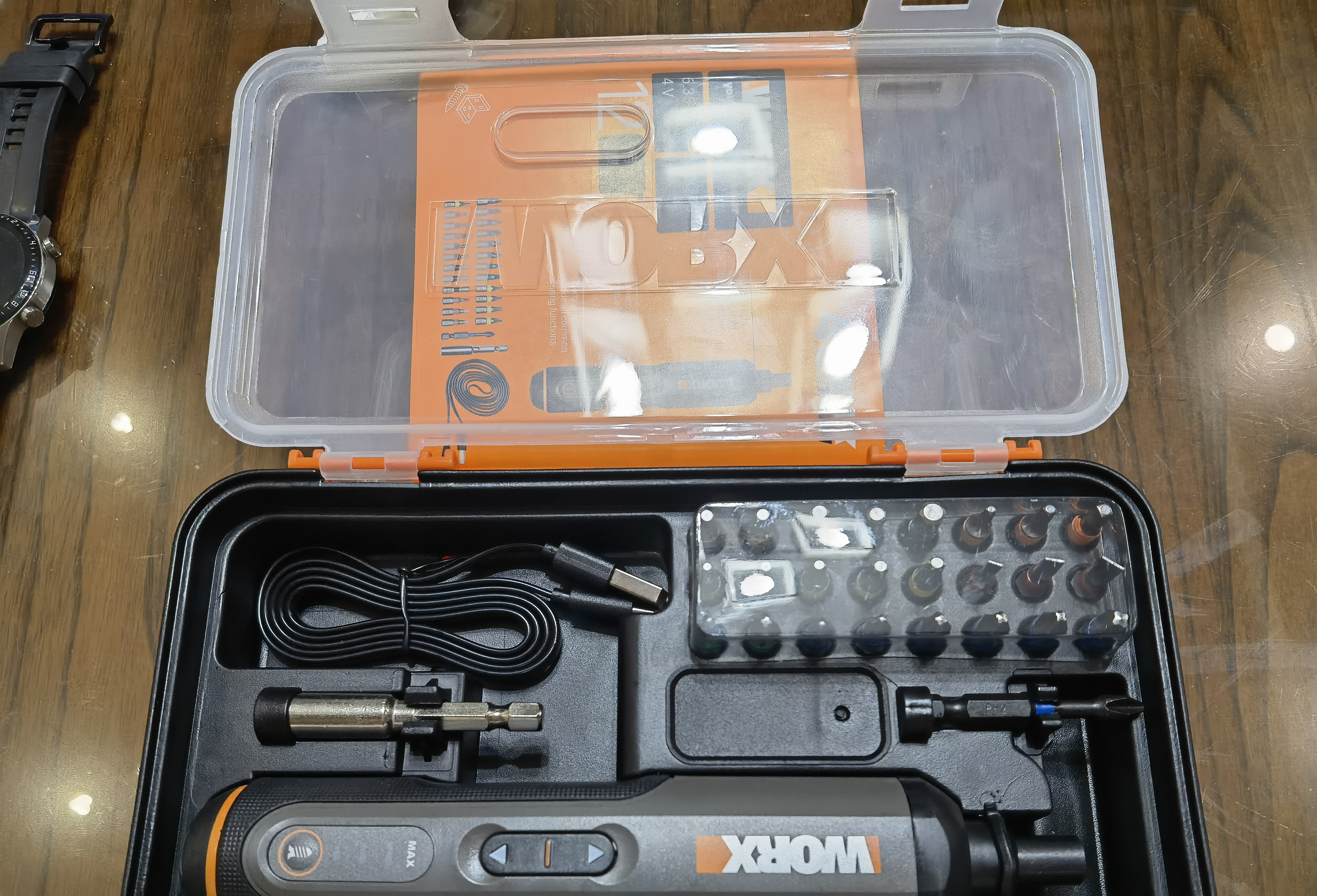 威克士小型家用电动螺丝刀WX240大扭力电批充电式电起子电动工具套装 实拍图