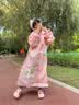 牧萌儿童雨衣带书包位男女童女孩加长全身学生雨披 独角兽 4XL 实拍图