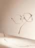 米家小米防蓝光眼镜防油污无度数手机电脑防辐射护目镜男女 金色 实拍图