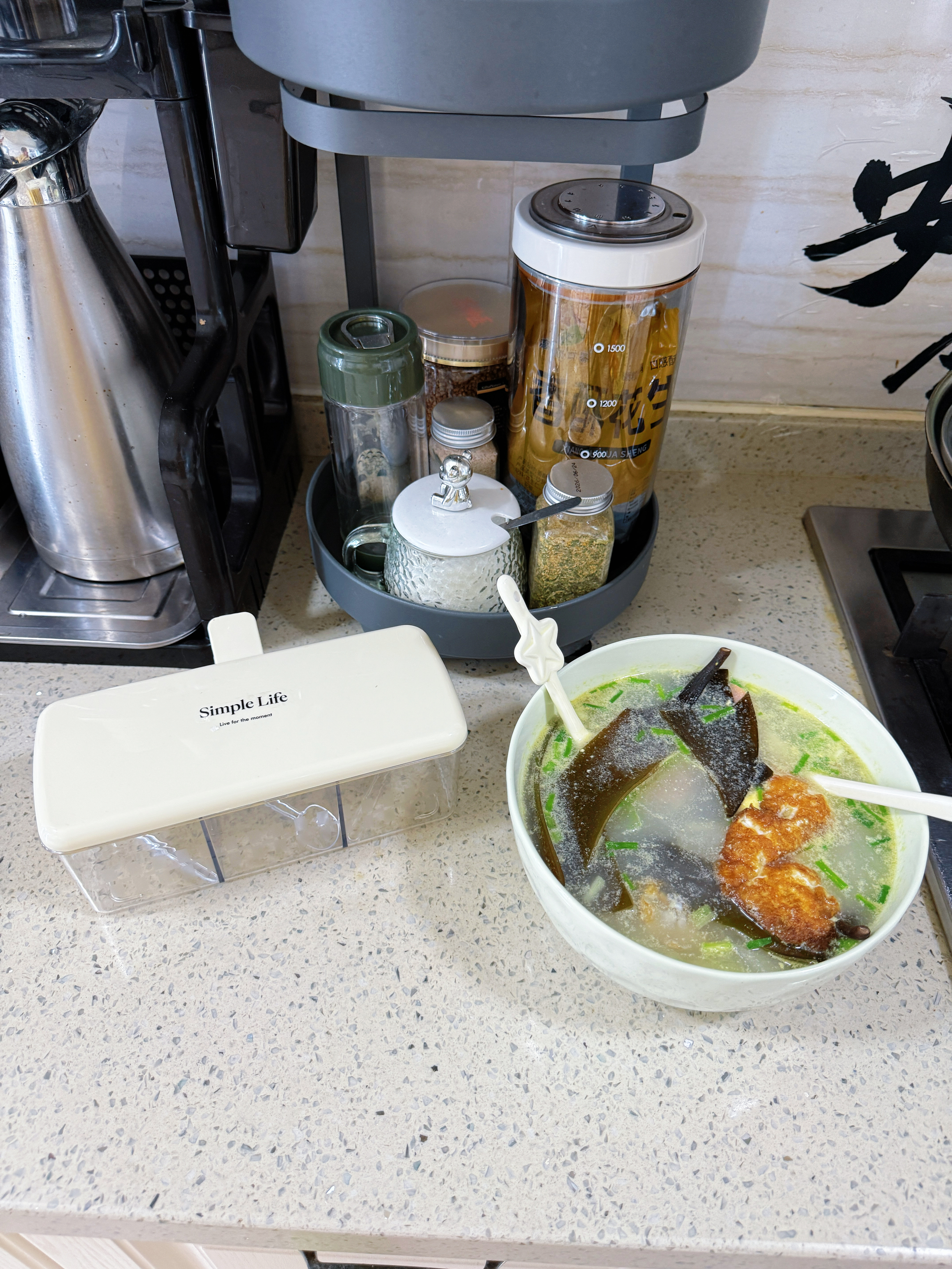 慕亚（MUYA）调料盒家用厨房一体多格调料罐组合套装佐料盐味精收纳调味瓶 实拍图