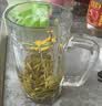 VTyee加厚耐热玻璃茶杯带盖茶饮杯盖杯带把杯子办公家用喝水杯泡茶杯 海特杯-无盖380ml6只 实拍图