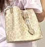 蔻驰（COACH）女包ROWAN水桶手提斜挎包沙黄CBH07【品牌直供】生日礼物送女友 实拍图