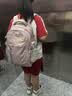 佐奴初中生书包大容量多隔层减负护脊背包男女高中学生双肩包 藕粉 实拍图