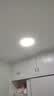 惠普精工led卧室吸顶灯三防灯超薄简约儿童书房餐厅阳台过道灯具37CM白光 实拍图