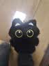 新款黑猫玩偶毛绒公仔挂件可爱猫咪包包挂饰情侣礼物ins学生礼物 黑色带珠链 10cm 实拍图