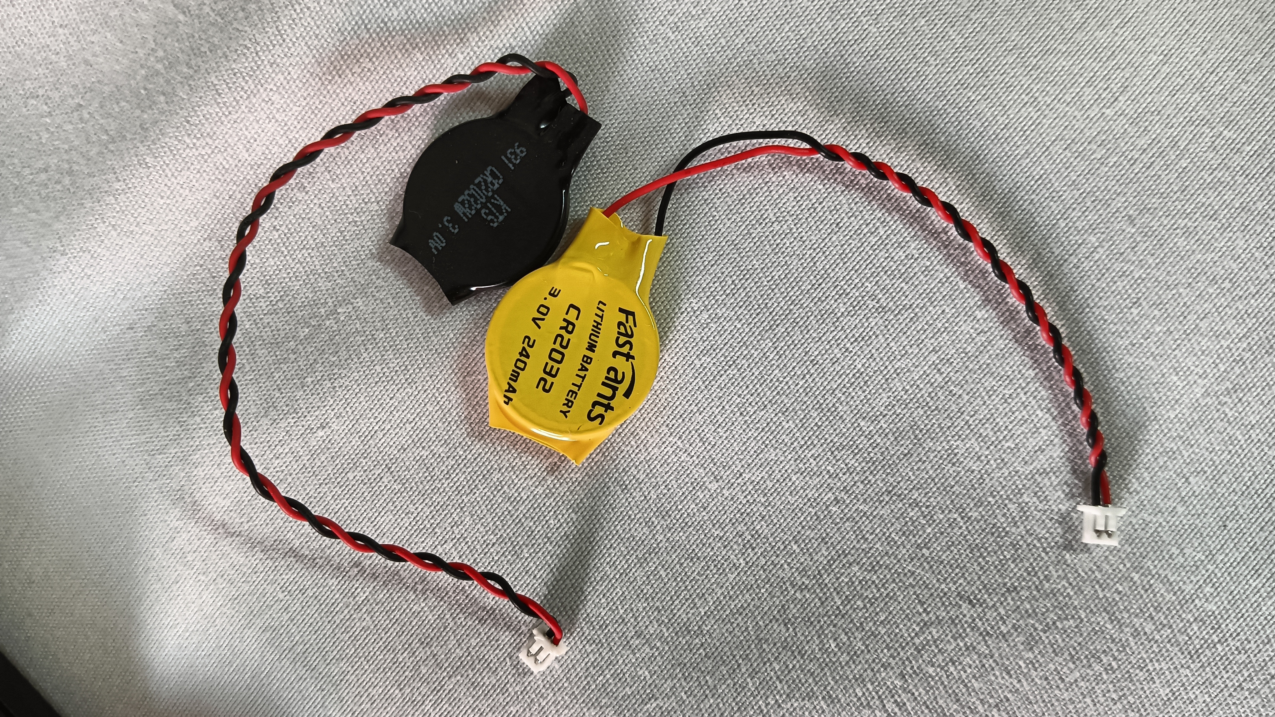芯乐购CR2032带线1.25插头锂3V纽扣电池联想戴尔华硕IBM笔记本主板电子 CR2032 1.25插头（1粒装） 实拍图