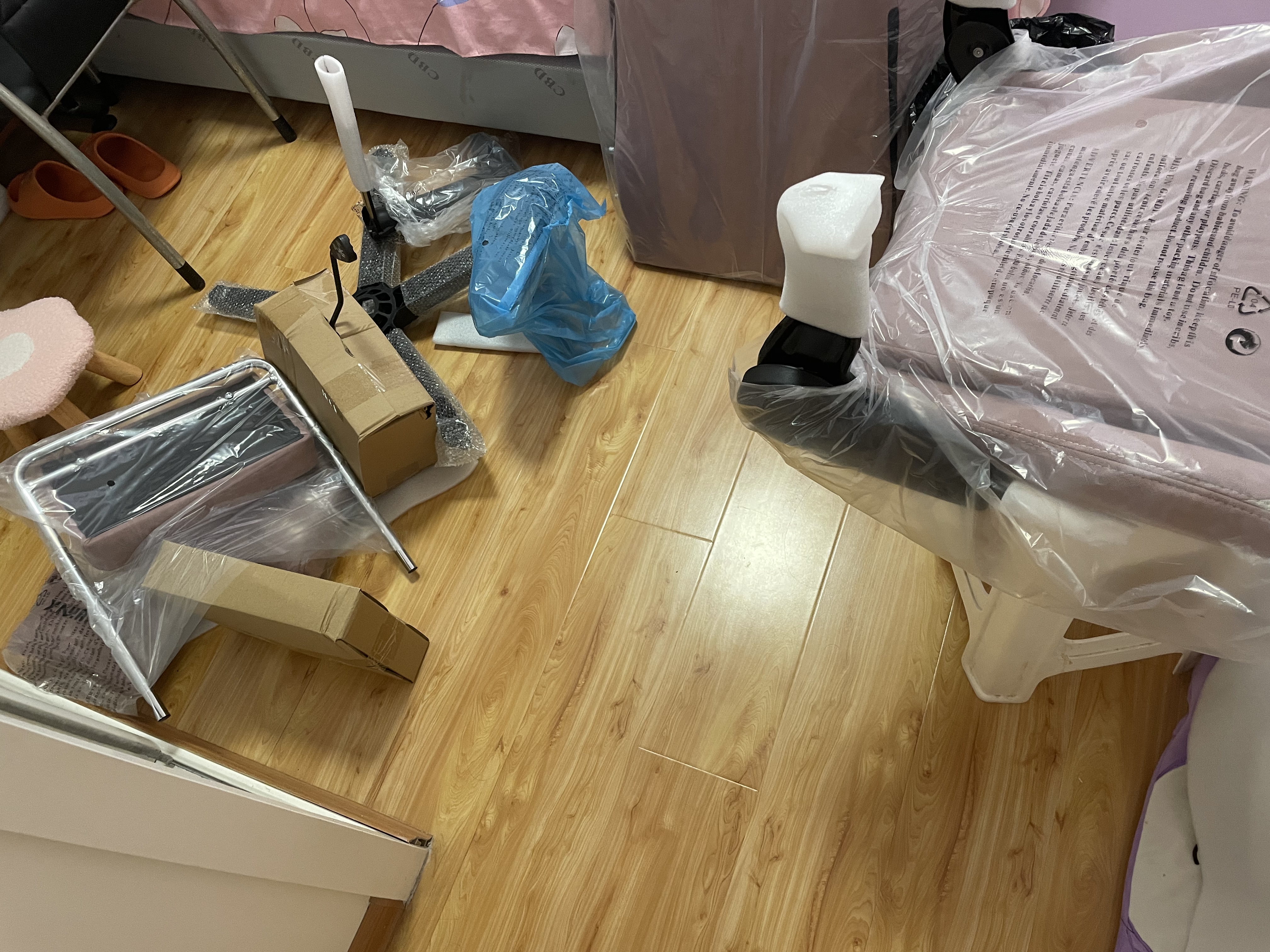 DOWINX 电竞椅家用电脑椅子可躺办公椅人体工学椅老板椅游戏椅学习椅 科技布-冰梅粉 实拍图