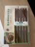 双枪天然抗菌镰叶相思木筷子 家用无漆无蜡 中式实木筷子餐具10双装 实拍图