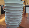 陶相惠 陶瓷饭碗4.5英寸汤碗家用餐具骨瓷防烫高脚米饭碗10只套装微波炉 实拍图