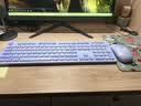 联想（Lenovo）无线键盘鼠标套装 键鼠套装 全尺寸键盘 商务办公 USB 适用笔记本台式机一体机 KN220/T221 紫色 实拍图