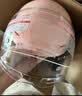天骑电动车头盔3c认证新国标A类半盔夏天款透气电瓶车摩托车安全盔男女士四季通用 TQ209粉色长透护耳 实拍图