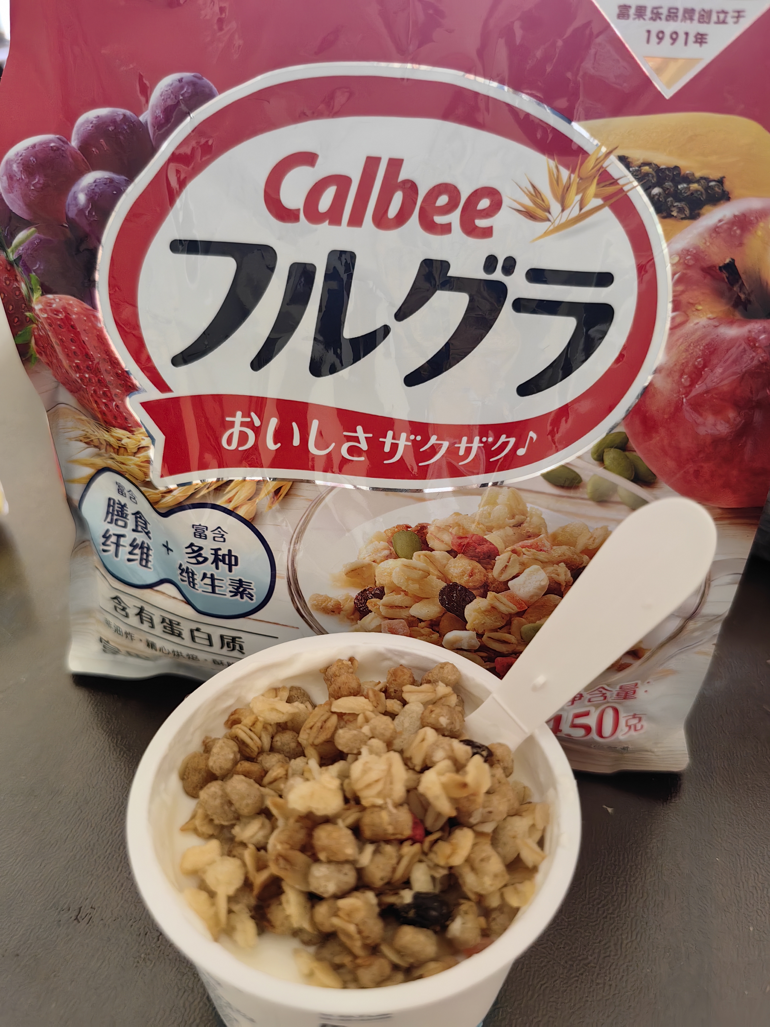 卡乐比（Calbee）原味水果麦片450克进口非油炸营养早餐代餐零食 实拍图