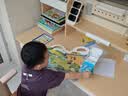 龙承匠人儿童学习桌椅套装J120实木可升降写字书桌中小学生6-18岁课桌椅子 【升级稀土抑轴灯】1.2米实木桌+吊柜+追背椅咖 赠学习大礼包 实拍图