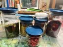 欣美雅食品密封罐玻璃罐茶叶罐子厨房储物器皿玻璃瓶子五谷杂粮收纳盒 玻璃密封罐6件套+标签+杯刷 实拍图