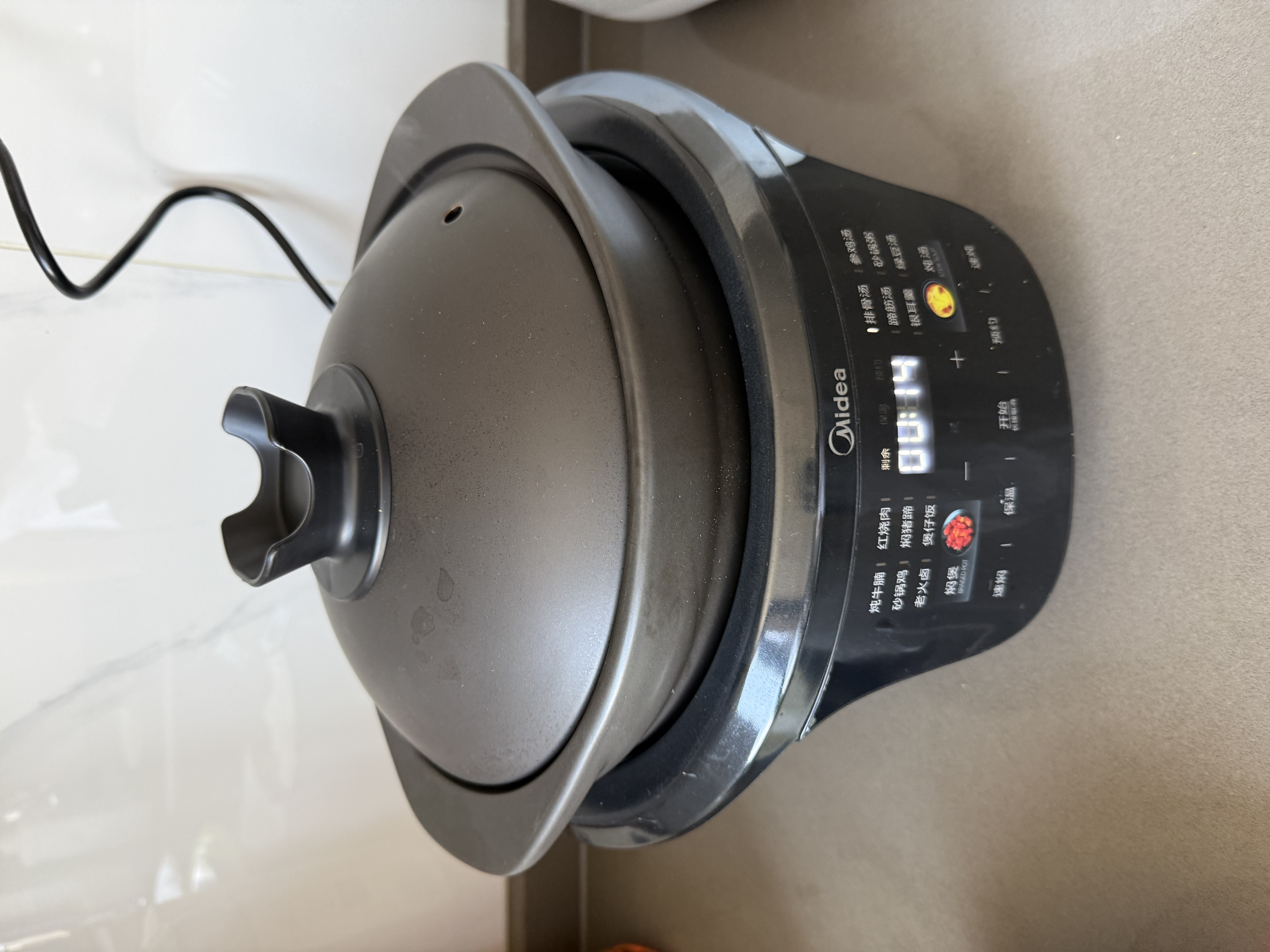 美的（Midea）全能微压电炖锅电砂锅 1500W大功率内胆可明火炖汤煲汤锅电煮锅4.5L 焖炖煲火锅多功能饭煲DGS4566 实拍图