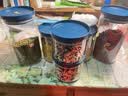 欣美雅食品密封罐玻璃罐茶叶罐子厨房储物器皿玻璃瓶子五谷杂粮收纳盒 玻璃密封罐6件套+标签+杯刷 实拍图