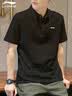 李宁翻领polo衫男士短袖衣服春夏新款夏季纯棉休闲透气半袖t恤男T 实拍图