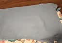 艾薇 A类纯棉枕巾一对装100%全棉纱布枕头巾防头油枕套52*75cm 笑脸灰 实拍图